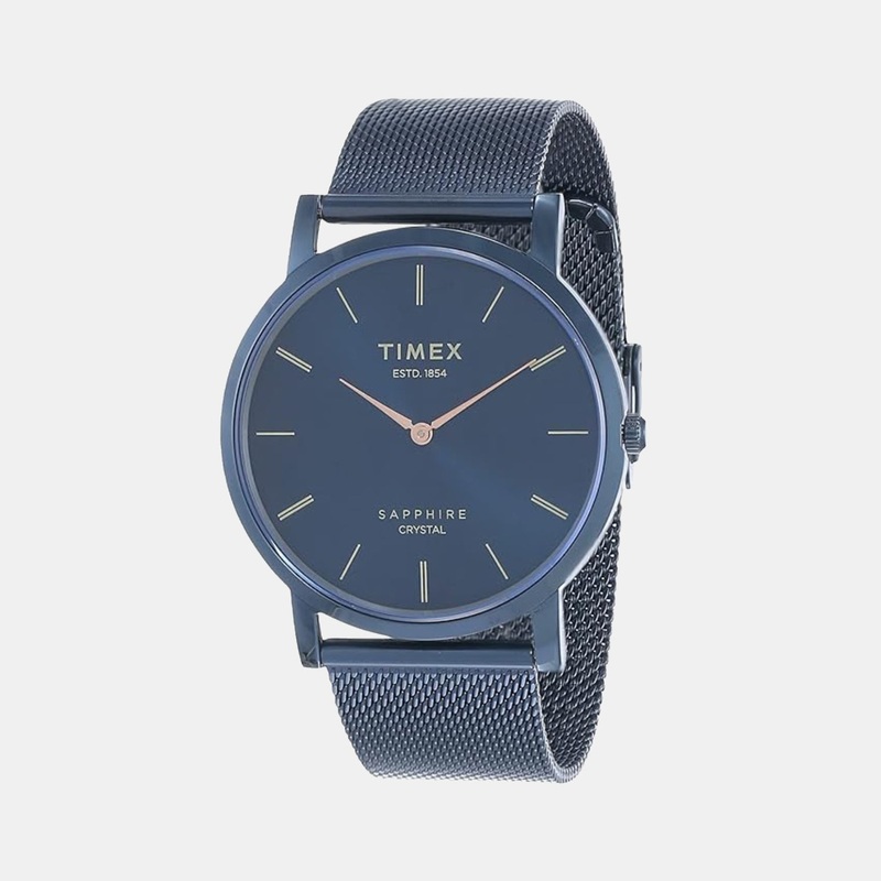 Empera Men Quartz Blue Dial Analog Mesh Watch TWEG17414
