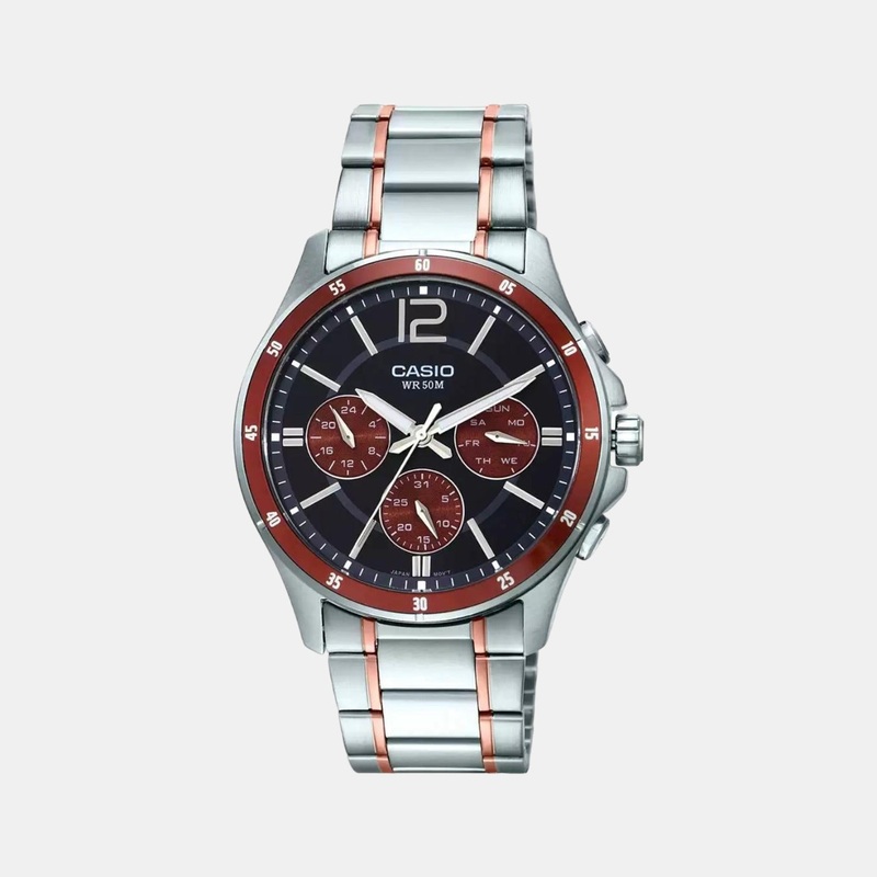 Enticer Men's Chronograph Stainless Steel Watch A1650 - MTP-1374HRG-5AVIF