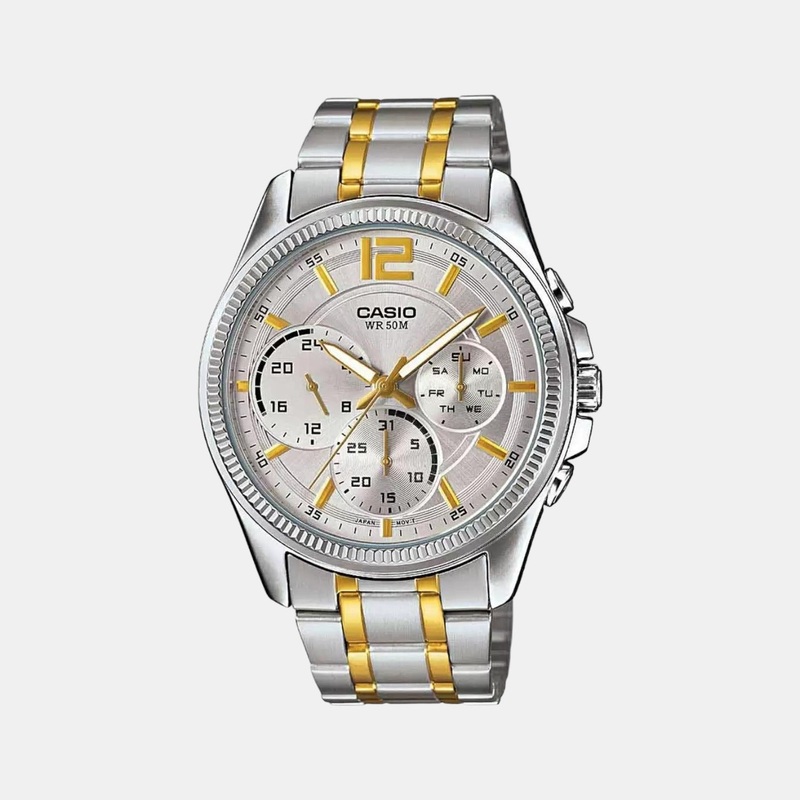 Enticer Men's Chronograph Stainless Steel Watch A1664 - MTP-E305HSG-9AVIF