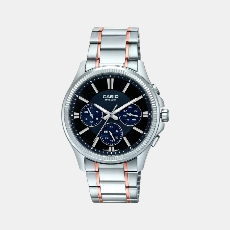 Enticer Men's Stainless Steel Chronograph Watch A1658 - MTP-1375HRG-1AVIF