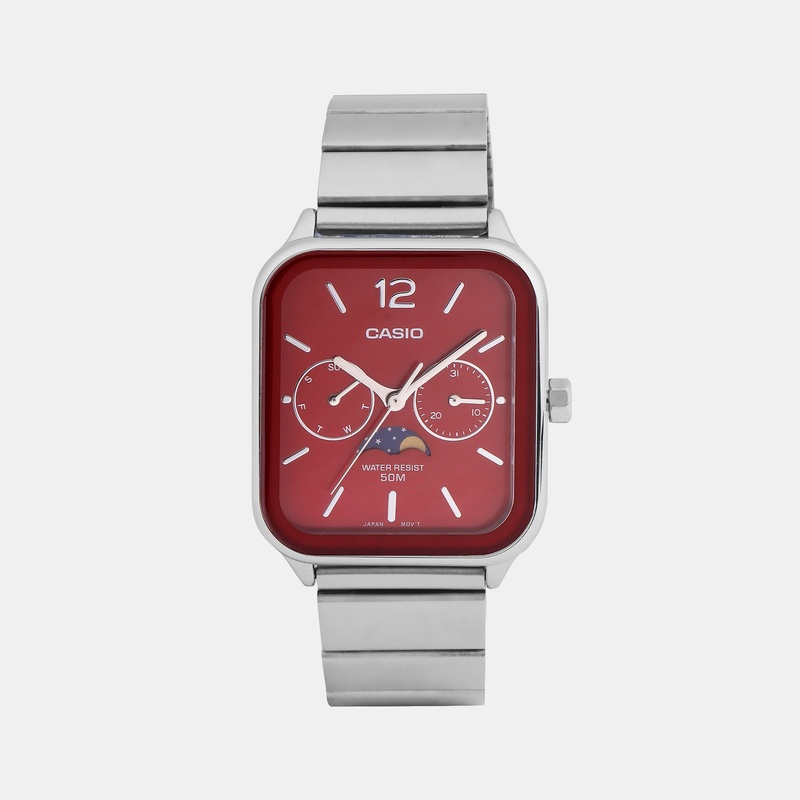 Enticer Red Men's Chronograph Stainless Steel Watch A2182 - MTP-M305D-4AVDF