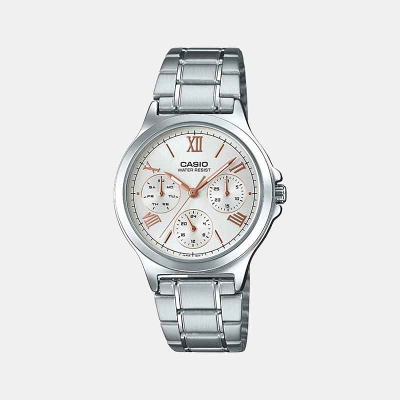 Enticer Women's Chronograph Stainless Steel Watch A1900 - LTP-V300HD-7A2UIF