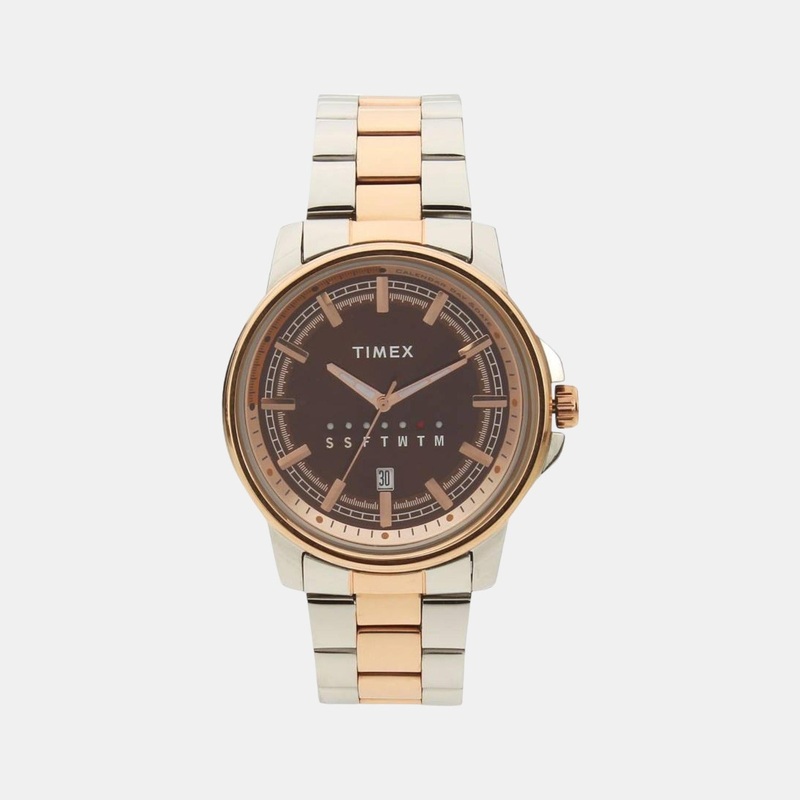 Men Brown Analog Stainless Steel Watch TWEG17206