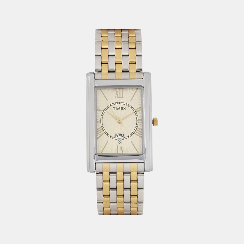 Men Gold Analog Stainless Steel Watch TW0TG6110