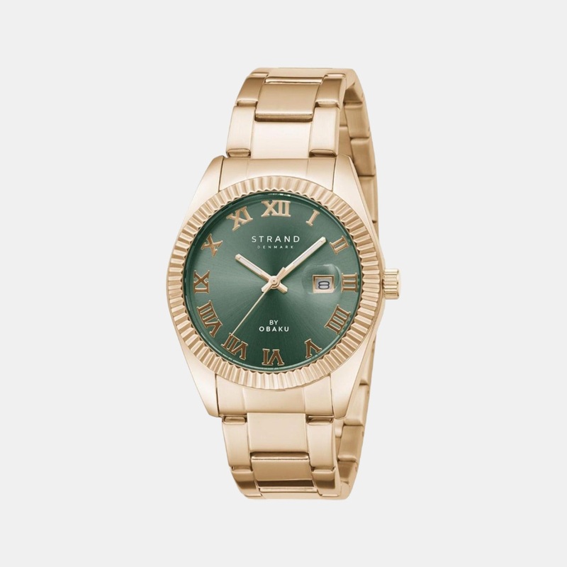 Men Green Analog Stainless Steel Watch S721GDVESV