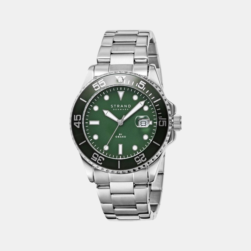 Men Green Analog Stainless Steel Watch S727GDCESC
