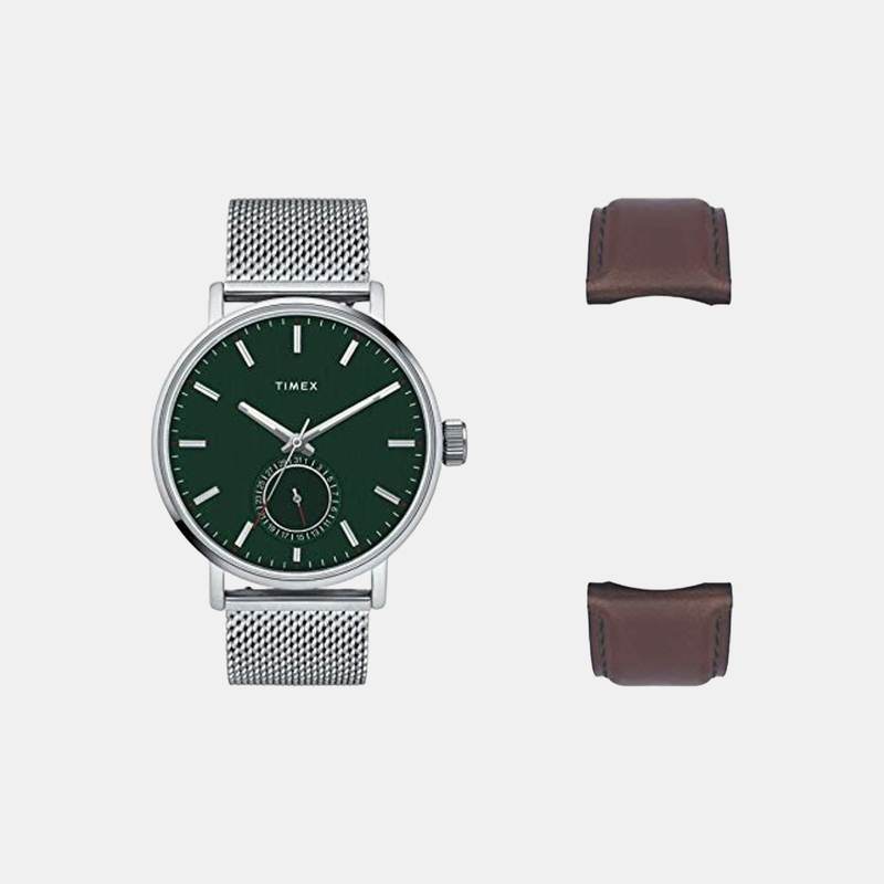 Men Green Analog Stainless Steel Watch TWEG20001