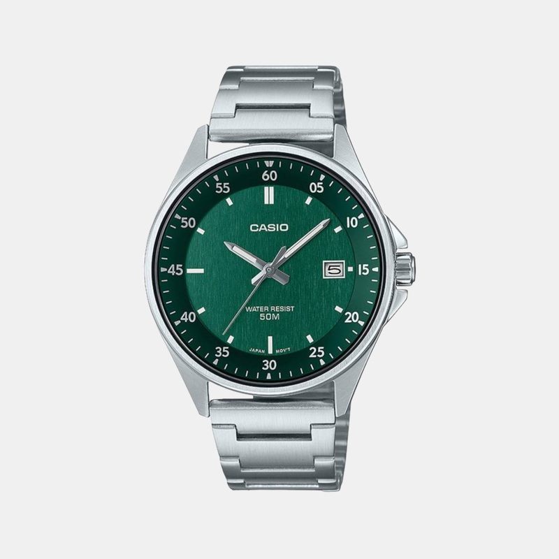 Men's Analog Stainless Steel Watch A2101 - MTP-E705D-3EVDF