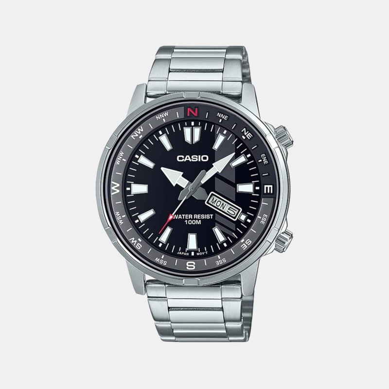 Men's Analog Stainless Steel Watch A2114 - MTD-130D-1AVDF