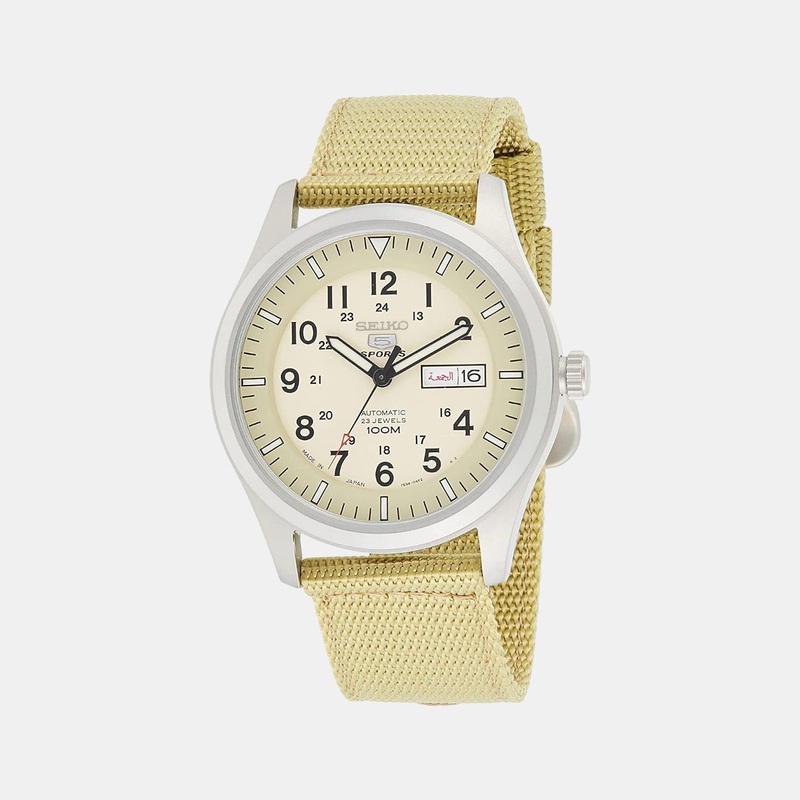 Men's Beige Analog Resin Watch SRZ071J1