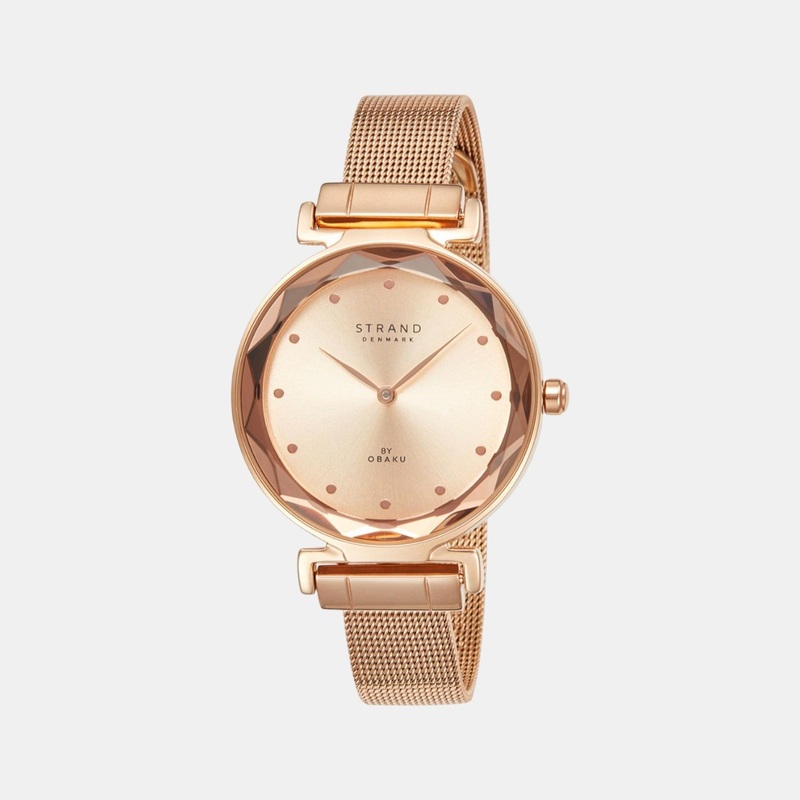 Women Rose Gold Analog Stainless Steel Watch S731LXVVMV