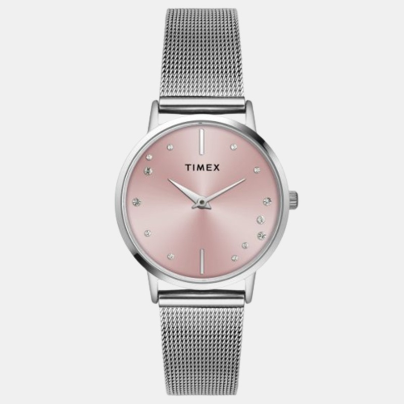 Women's Pink Analog Brass Watch TWEL15600