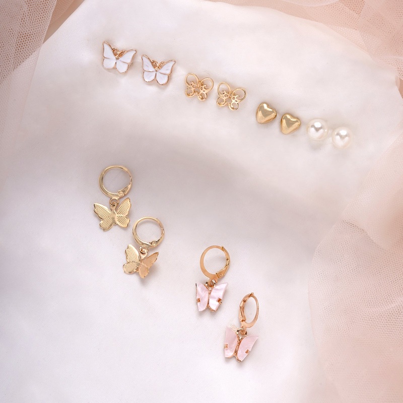 Bewitched Butterfly Set of 6 Earrings