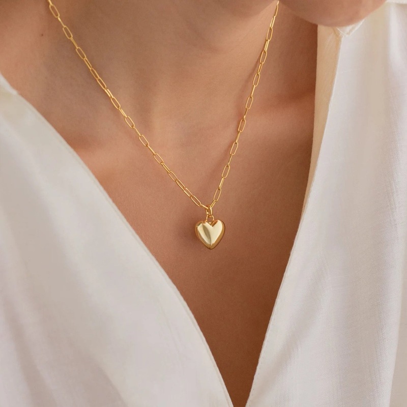 Bewitched Gilmore Dainty Heart Pendant Gold Necklace
