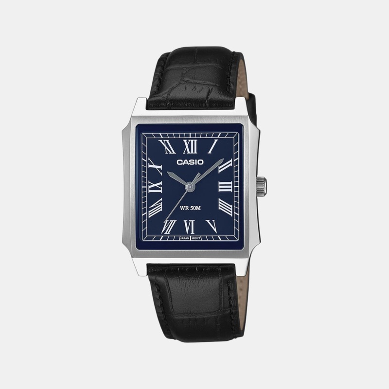 Enticer Men Quartz Blue Dial Analog Stainless Steel Watch MTP-B190L-2BVDF A2474