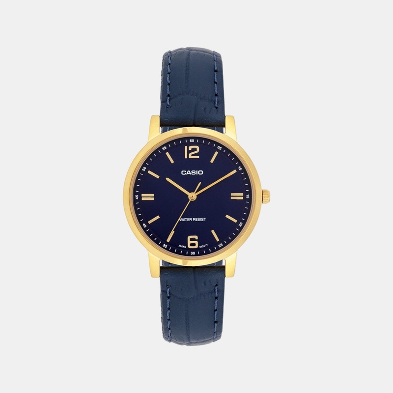 Enticer Women Quartz Blue Dial Analog Stainless Steel Watch LTP-SN5YGL-2A A2446