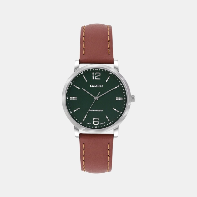 Enticer Women Quartz Green Dial Analog Stainless Steel Watch LTP-SN5YL-3A - A2447