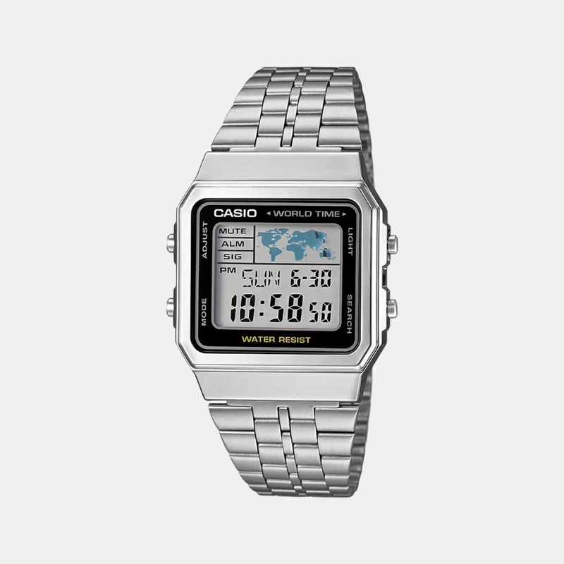 Vintage Men's Digital Stainless Steel Watch D133 - A500WA-1DF