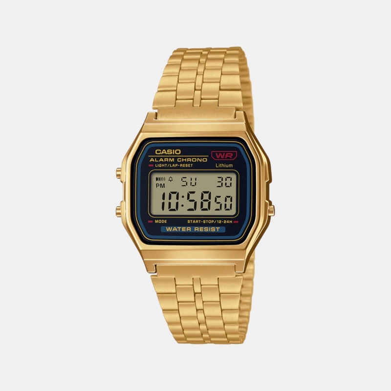 Vintage Unisex Gold Digital Stainless Steel Watch A159WGEA-1DF-D162