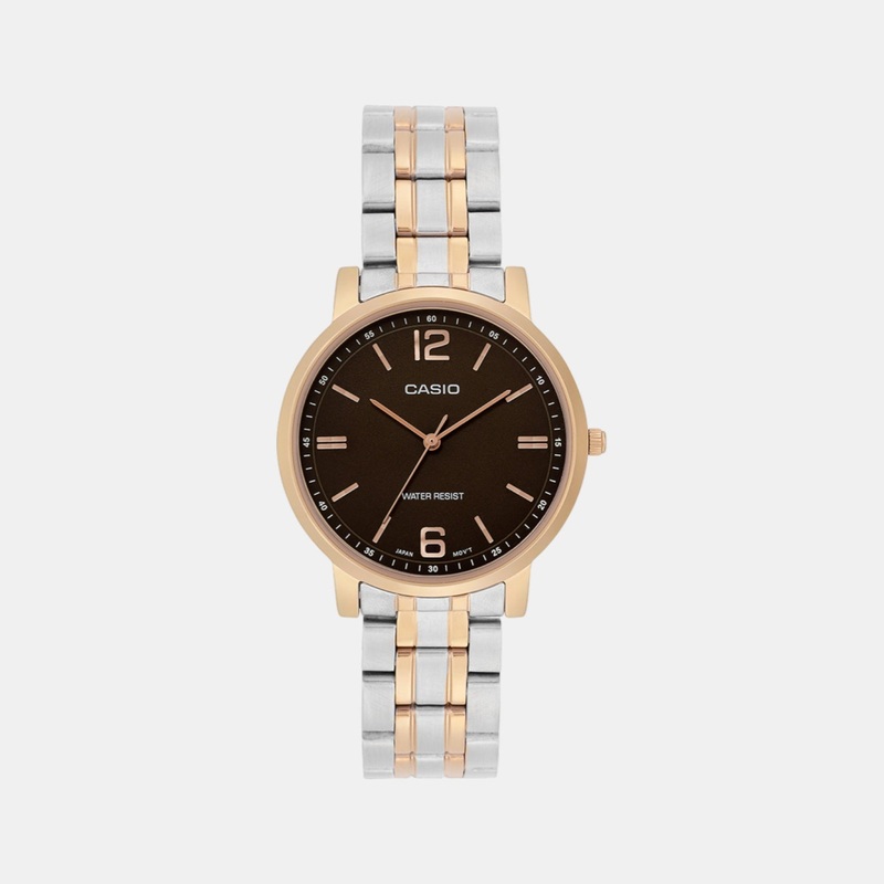 Women Quartz Brown Dial Analog Stainless Steel Watch LTP-SN5YSR-5A A2443