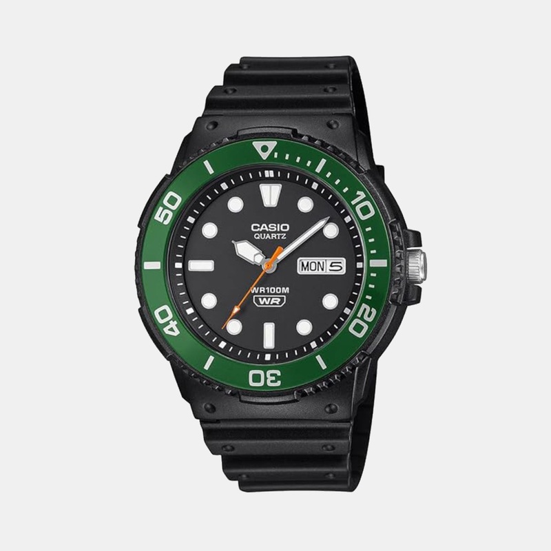 Youth Men Quartz Black Dial Analog Resin Watch MRW-230H-1E3VDF A2404