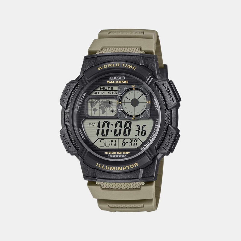 Youth Unisex Quartz Black Dial Digital Resin Watch AE-1000W-5AVDF D392