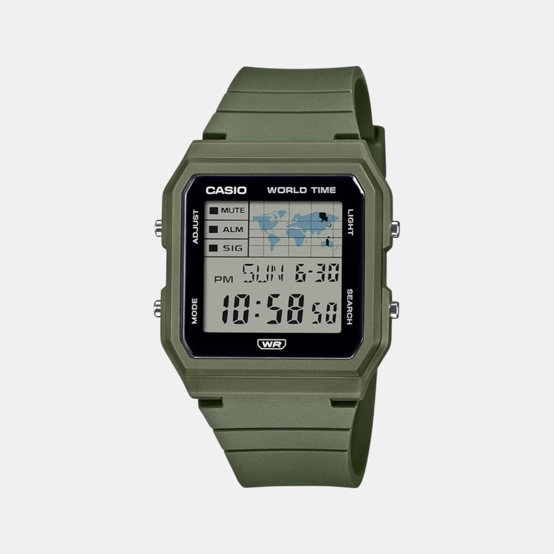 Youth Unisex Quartz Black Dial Digital Resin Watch LF-30W-3ADF D398
