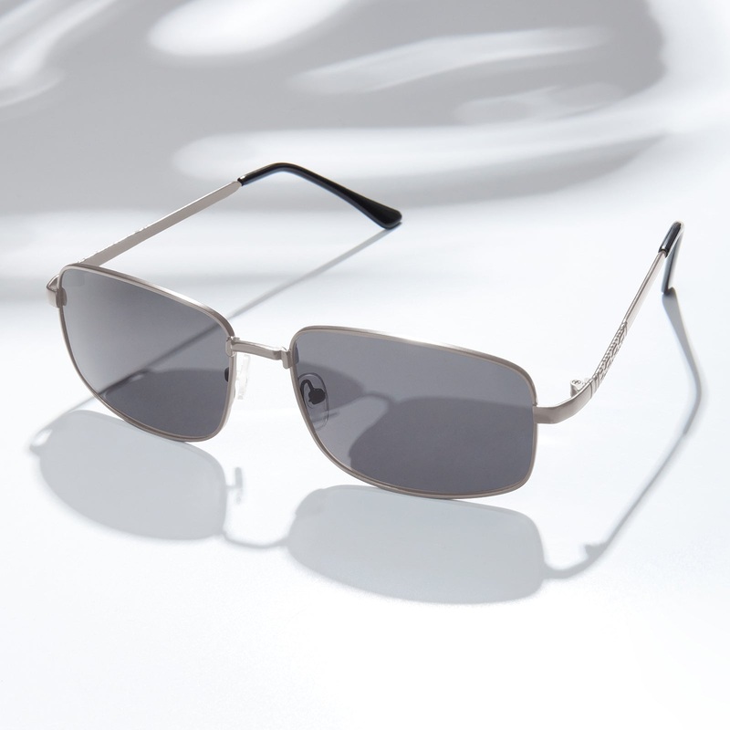 Venus Rectangular Black Grey Lens and Ash Grey Frame