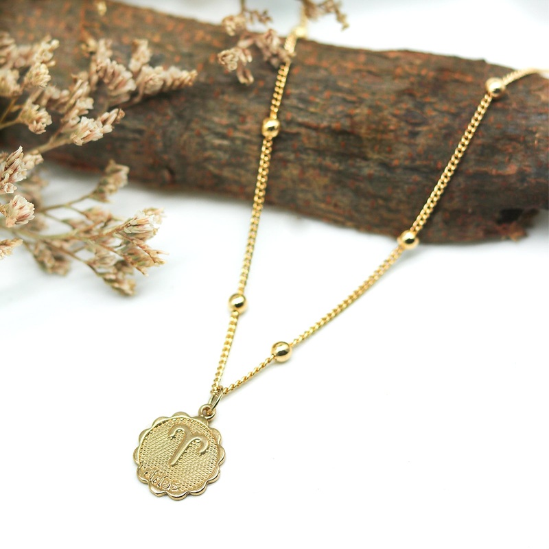 Aries Zodiac Pendant Necklace