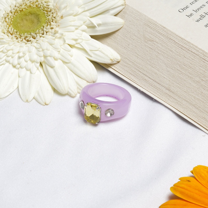 Bewitched Mel Rhinestone Purple Ring