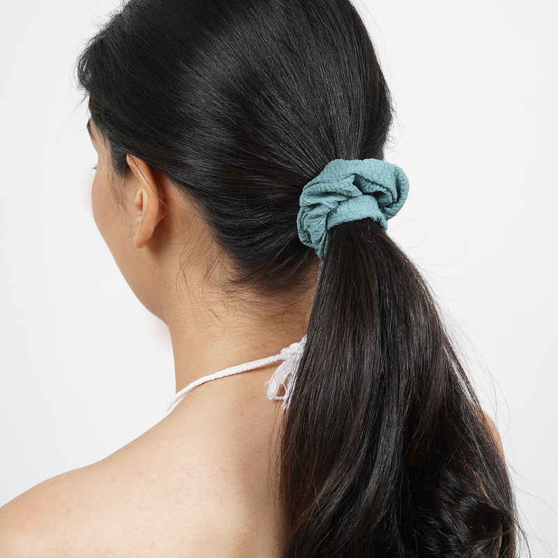 Brair Teal Scrunchie