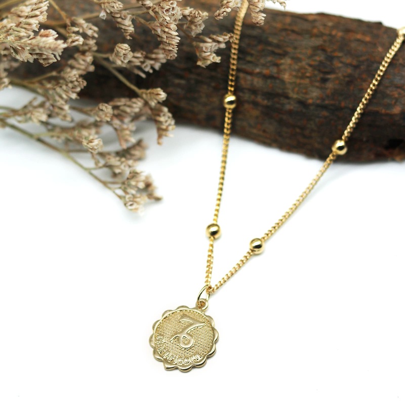 Capricorn Zodiac Pendant Necklace