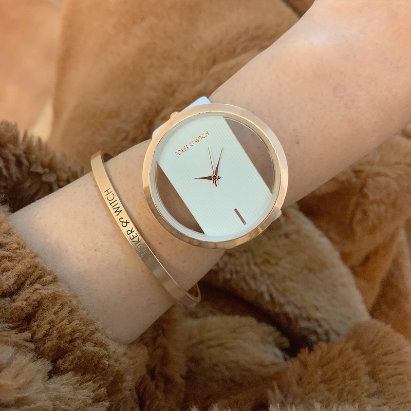 Vanilla Glitz  White Watch Bracelet Stack