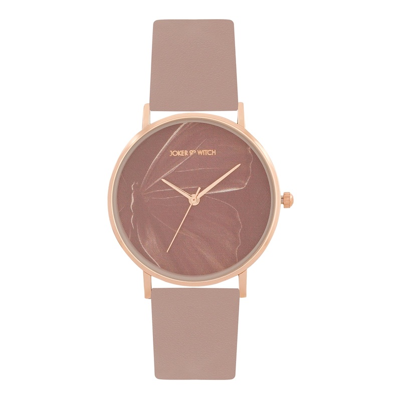 Whimsy Mauve PU Strap Watch