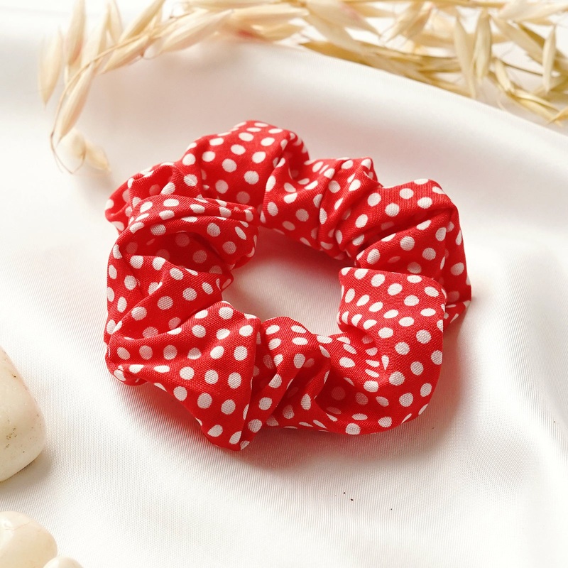 Bewitched Ness Red Polka Scrunchie