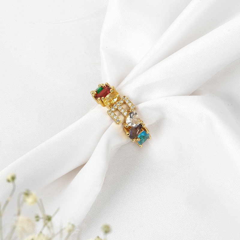 Lowe Multicolour Alphabet E Ring