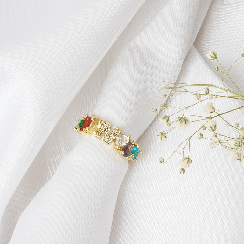 Lowe Multicolour Alphabet N Ring