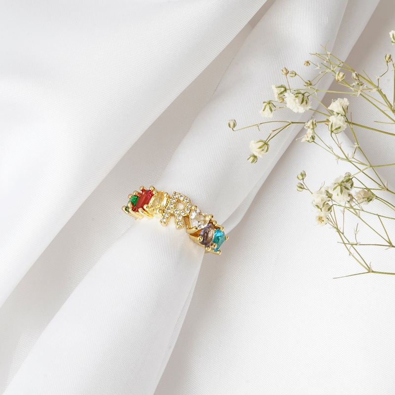 Lowe Multicolour Alphabet R Ring