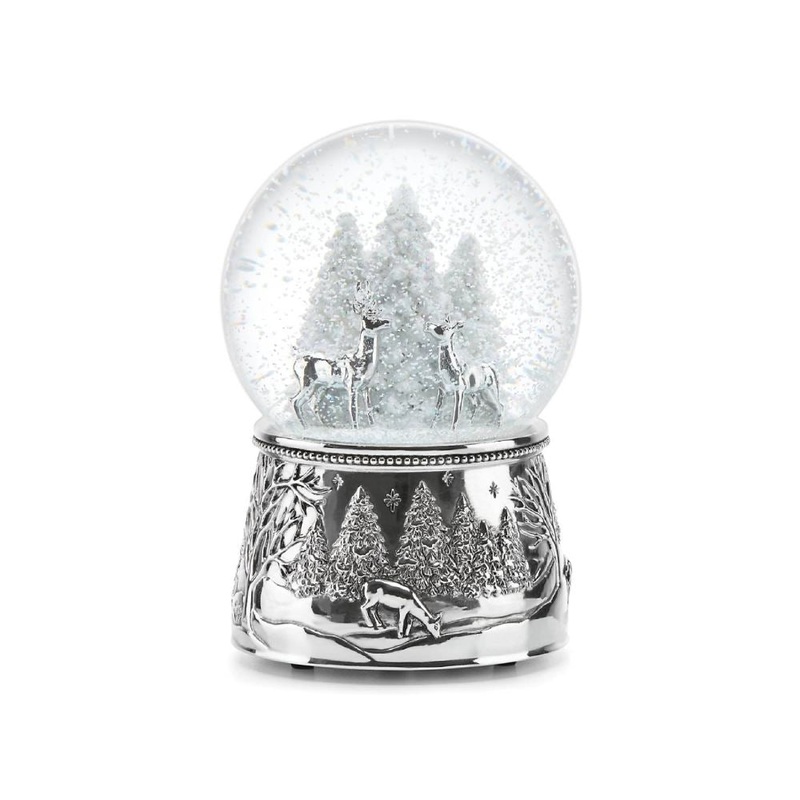 Reed & Barton North Pole Bound Reindeer Musical Snow Globe