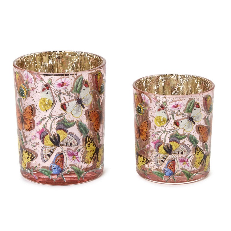 Two's Company Butterfly Silhouette Candleholders