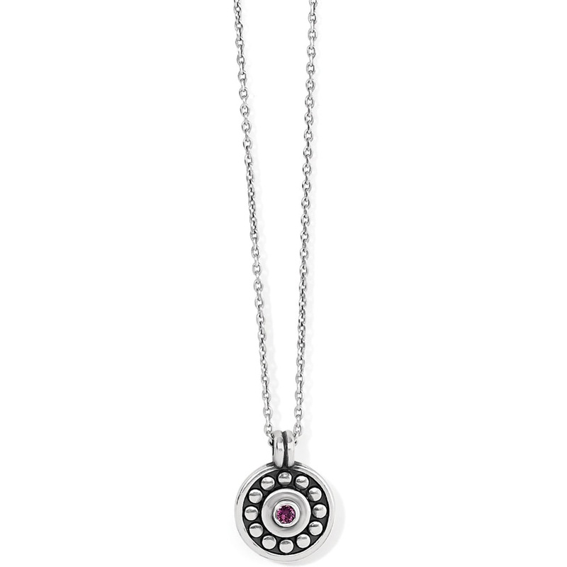 Brighton Pebble Dot Medali Petite Reversible Necklace