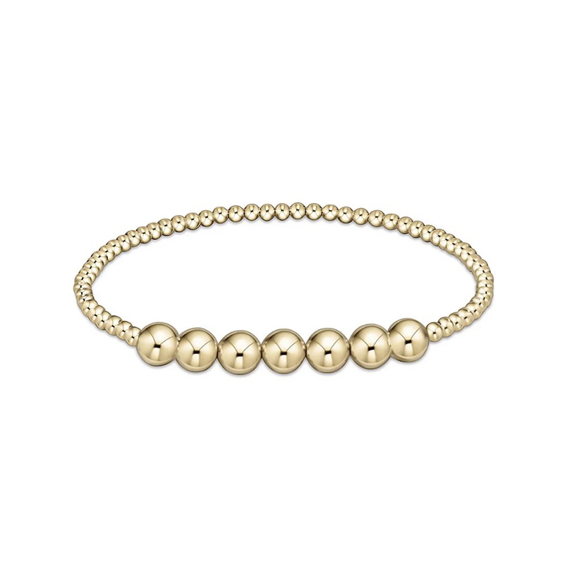 enewton 6.25" Classic Beaded Bliss Bracelet - Gold 3mm *Retired*