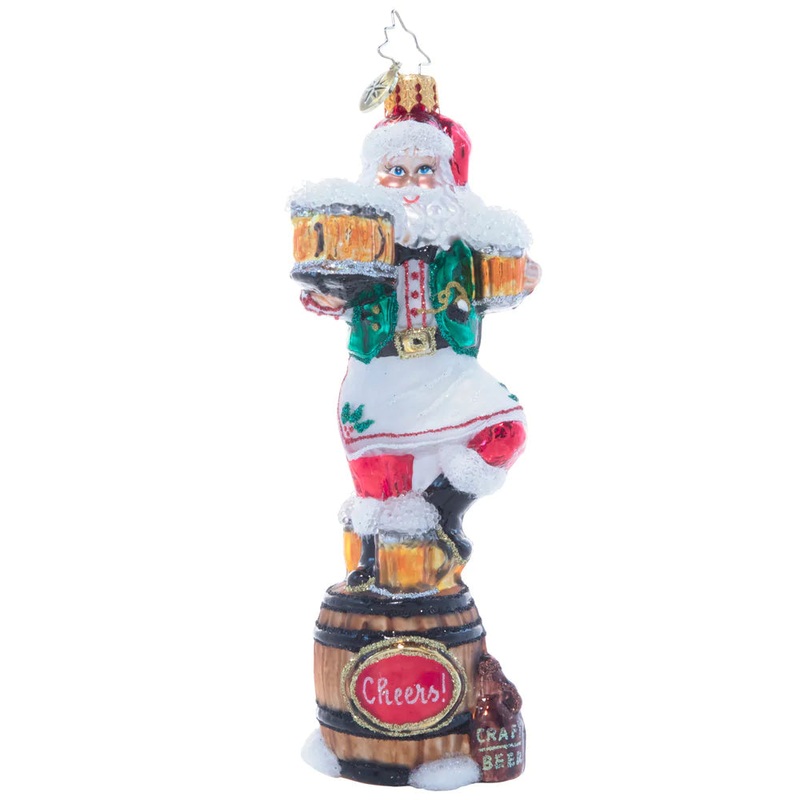 Christopher Radko Three Cheers for Santa Ornament