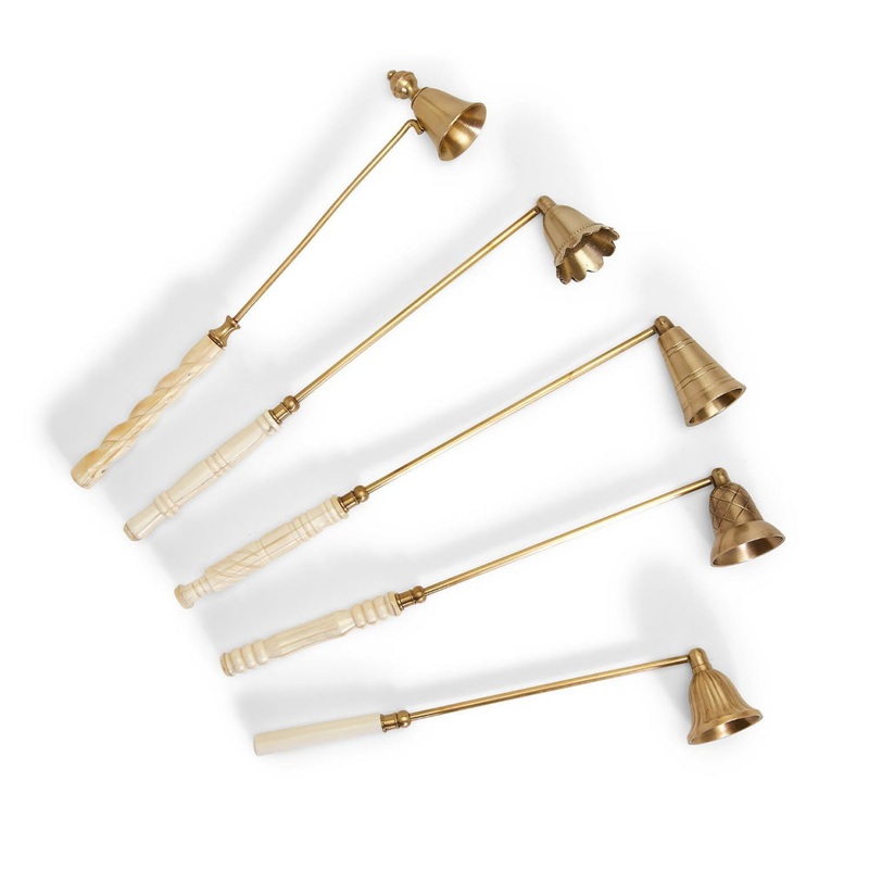 Two's Company Lights Out Antiqued Gold Candle Snuffer