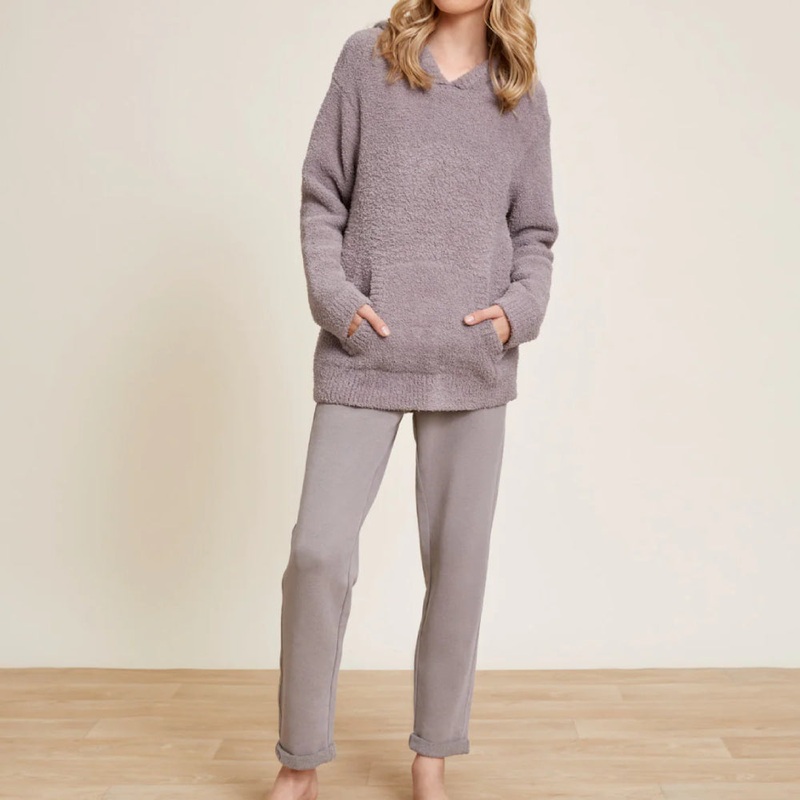 Barefoot Dreams CozyChic Youth Hoodie-Beach Rock