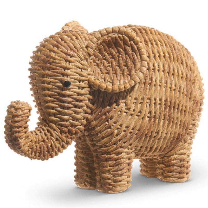Basketweave Elephant 8"