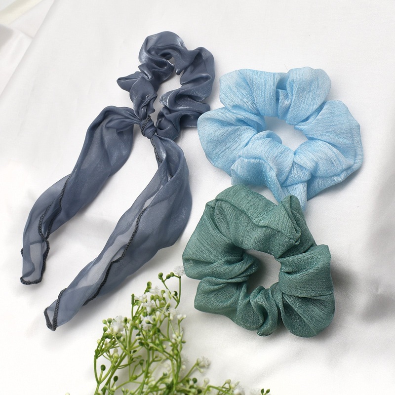 Berry Blue Scrunchie Set