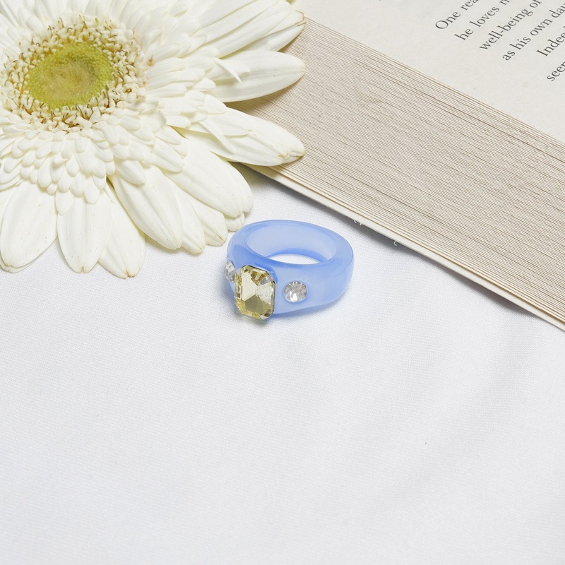 Bewitched Mel Rhinestone Dark Blue Ring