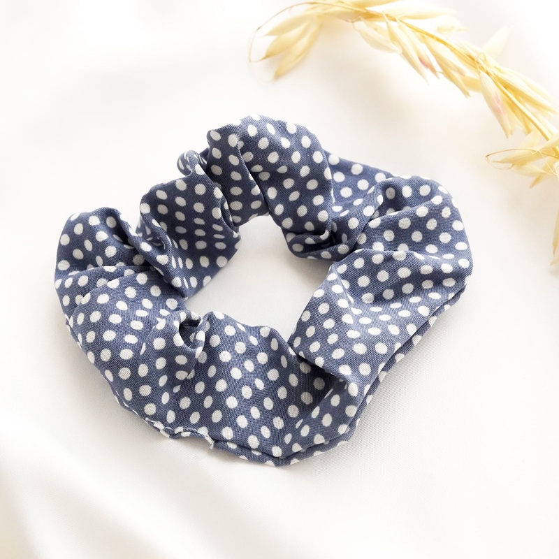 Bewitched Ness Blue Polka Scrunchie