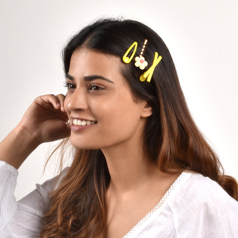 Bewitched Rako Yellow Hairpin Set